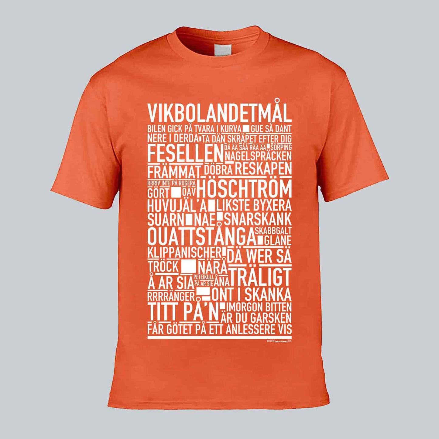 Vikbolandetmål Dialekt Text T-shirt