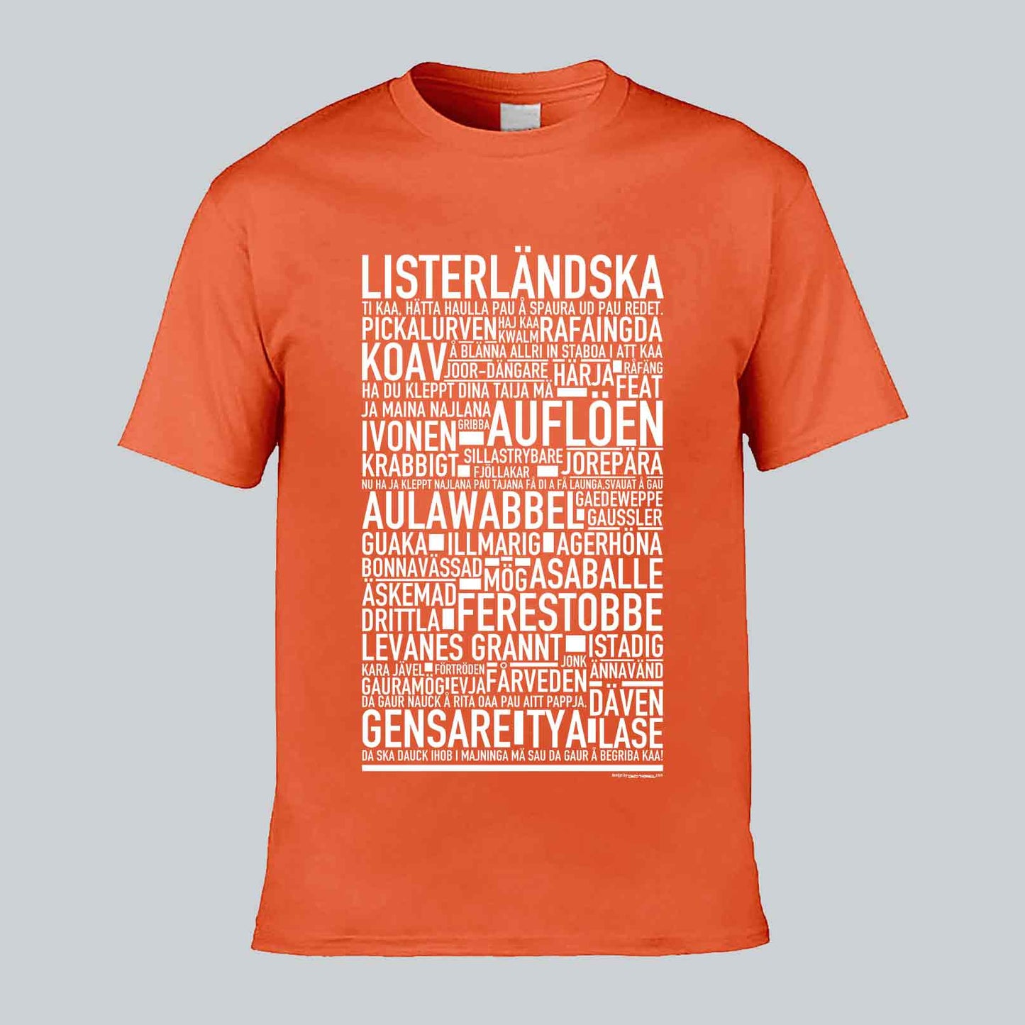 Listerländska Dialekt Text T-shirt