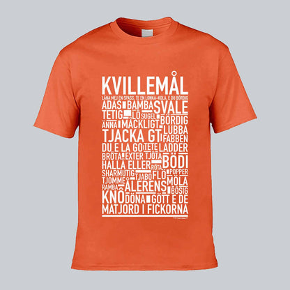 Kvillemål Dialekt Text T-shirt