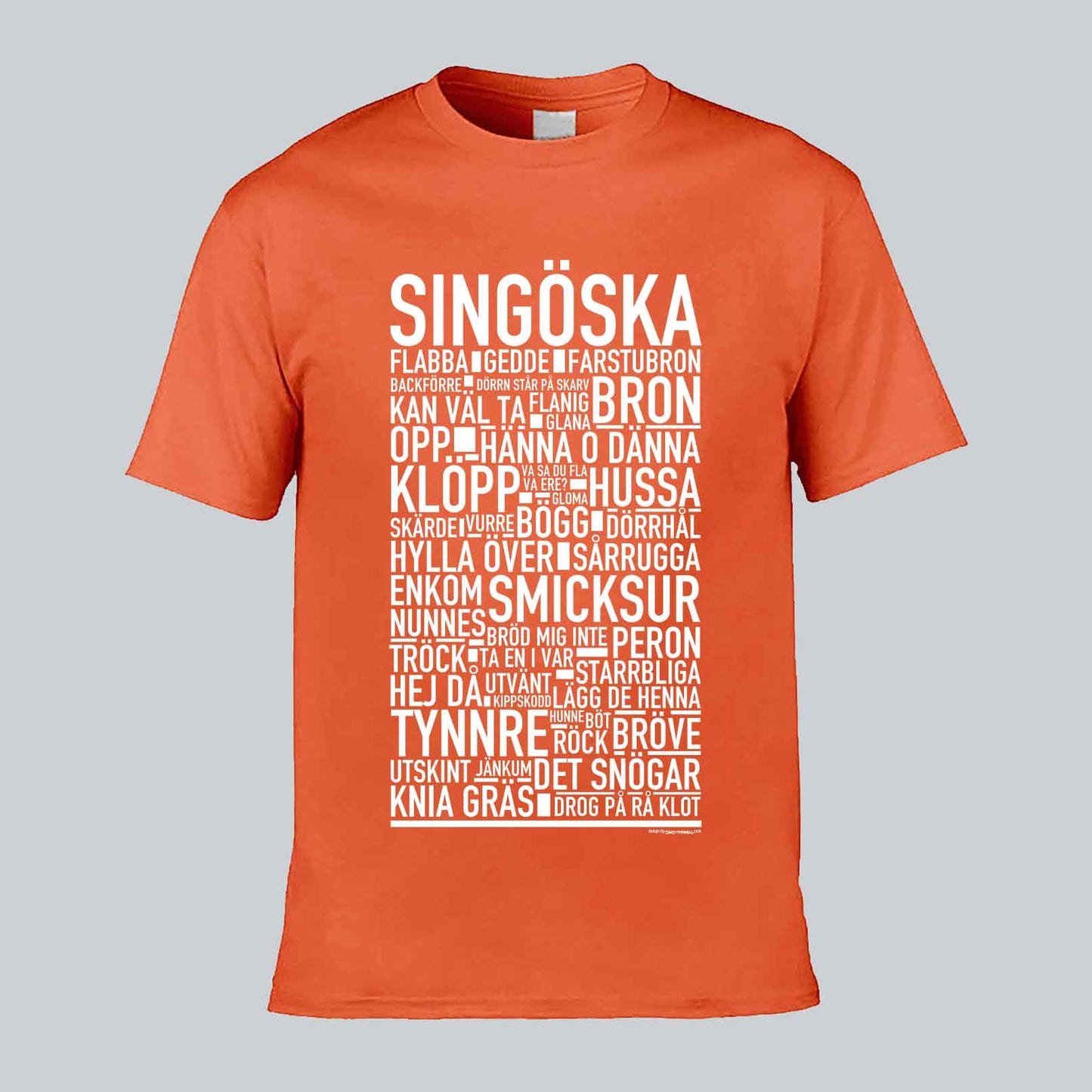 Singöska Dialekt Text T-shirt