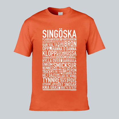 Singöska Dialekt Text T-shirt