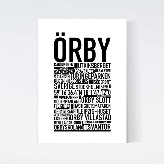 Örby Text Poster