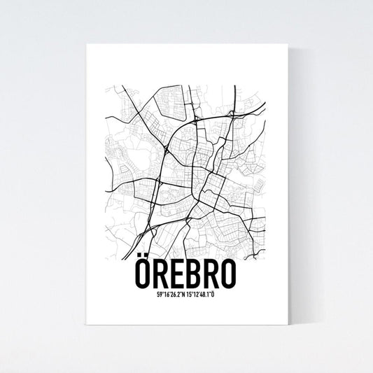 Örebro Karta Poster