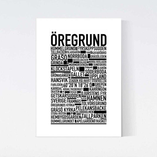 Öregrund Text Poster