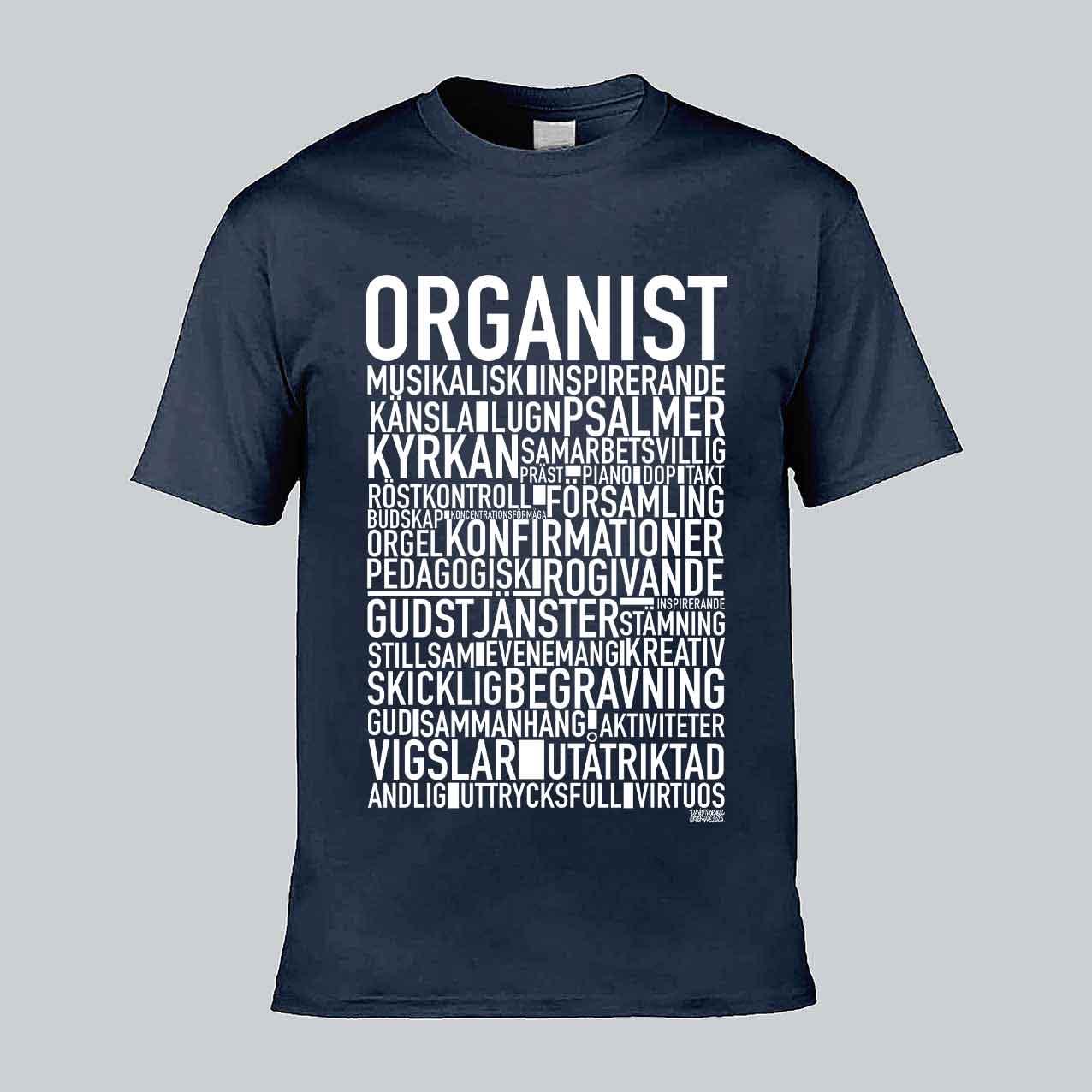 Organist Text T-shirt