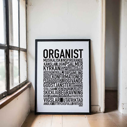 Organist Text Poster