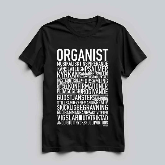 Organist Text T-shirt