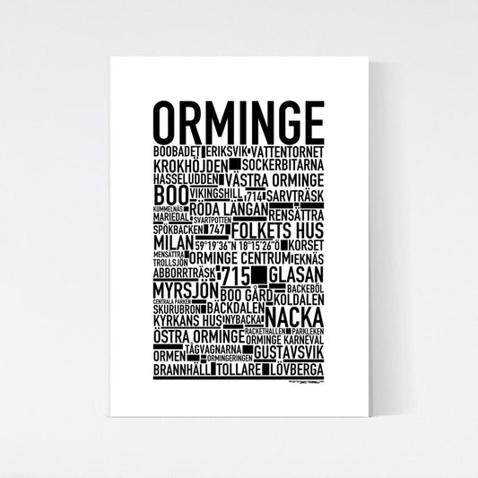 Orminge Text Poster