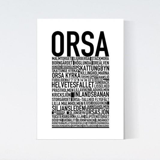Orsa Text Poster
