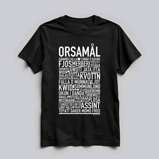 Orsamål Dialekt Text T-shirt