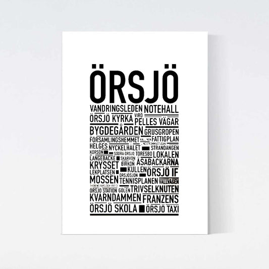 Örsjö Text Poster