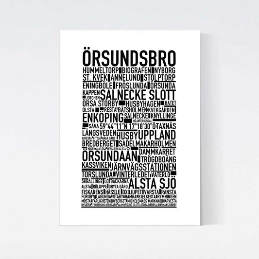 Örsundsbro Text Poster