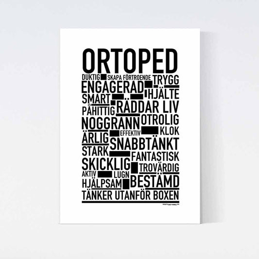 Ortoped text Poster