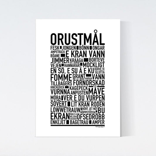 Orustmål Dialekt Text Poster