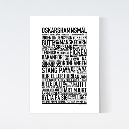 Oskarshamnsmål Dialekt Text Poster