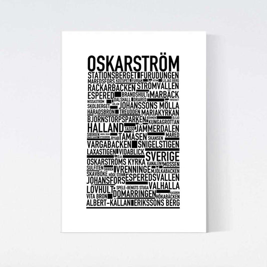 Oskarström Text Poster
