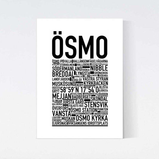 Ösmo Text Poster