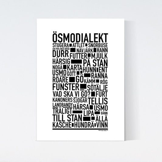 Ösmodialekt Dialekt Text Poster