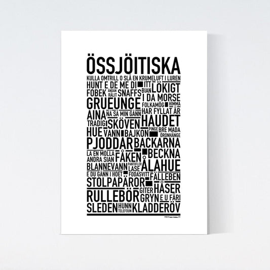 Össjöitiska Dialekt Text Poster