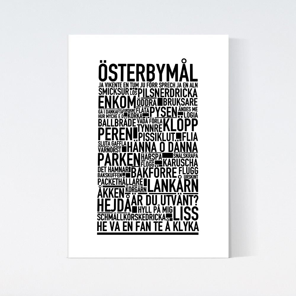Österbymål Dialekt Text Poster
