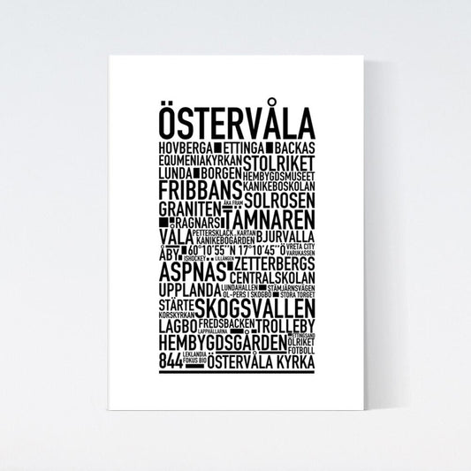 Östervåla Text Poster