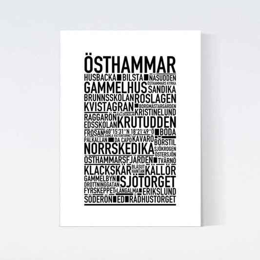 Östhammar Text Poster