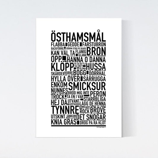 Östhamsmål Dialekt Text Poster