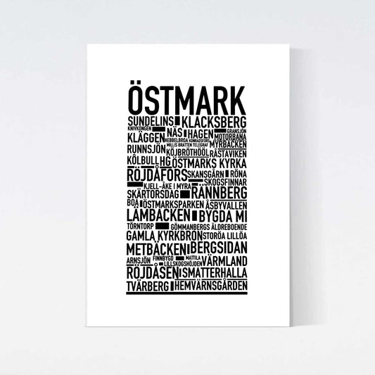 Östmark Text Poster