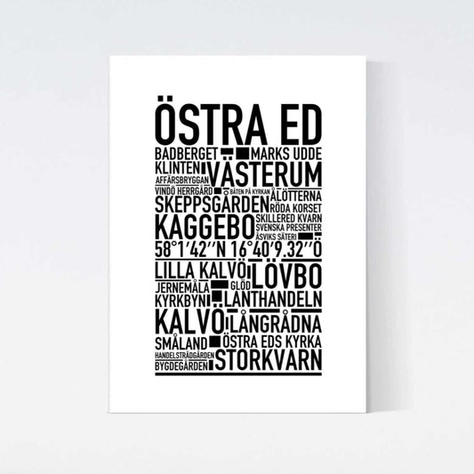 Östra Ed Text Poster