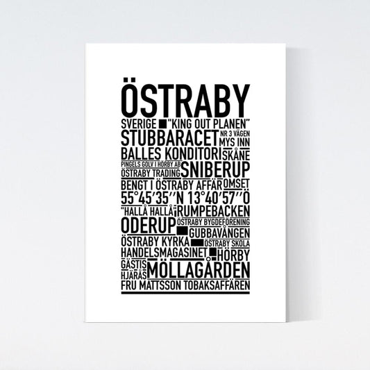 Östraby Text Poster