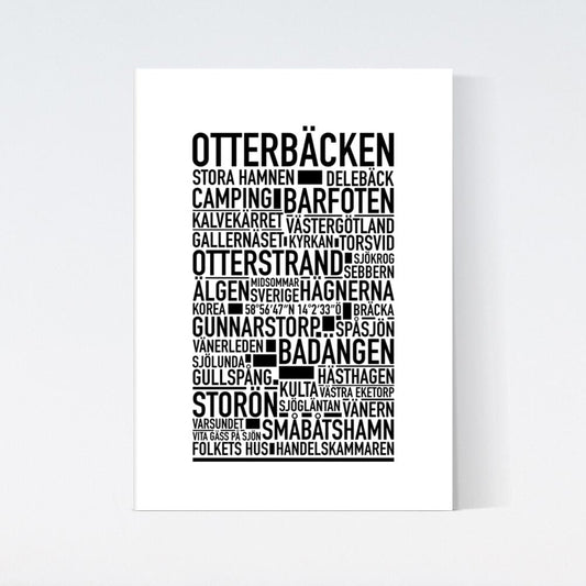 Otterbäcken Text Poster