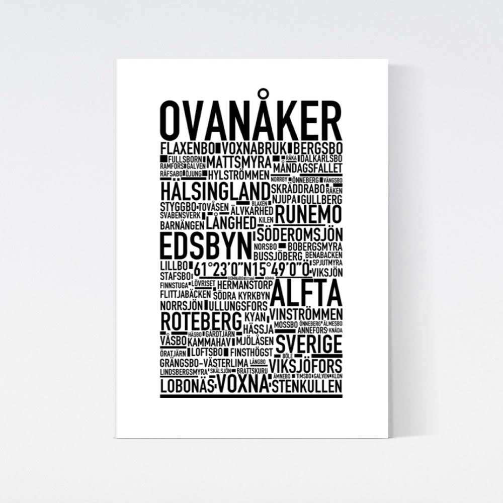 Ovanåker Text Poster