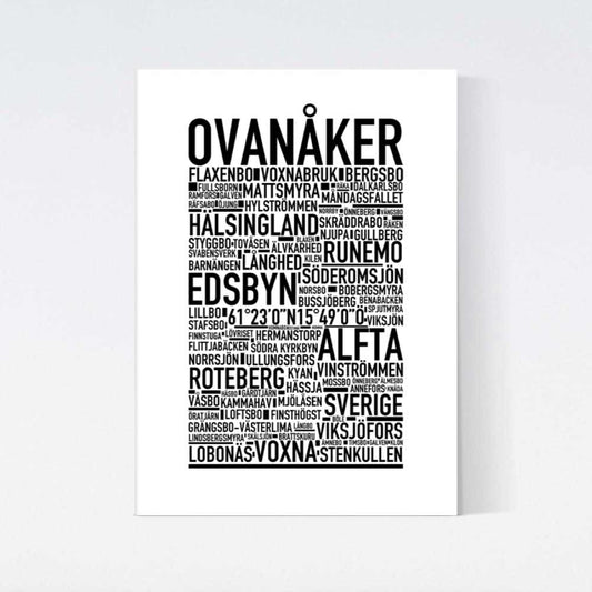 Ovanåker Text Poster