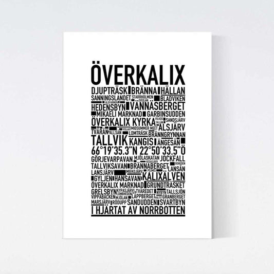 Överkalix Text Poster