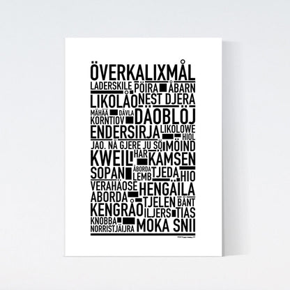 Överkalixmål Dialekt Text Poster