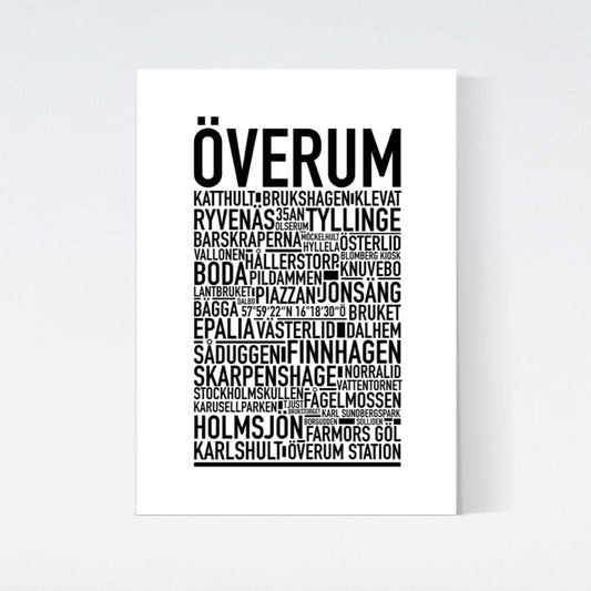 Överum Text Poster