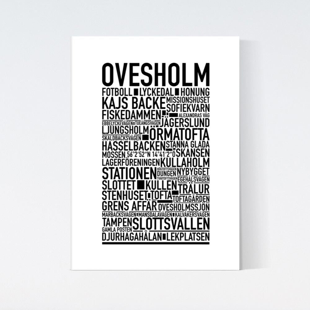 Ovesholm Text Poster