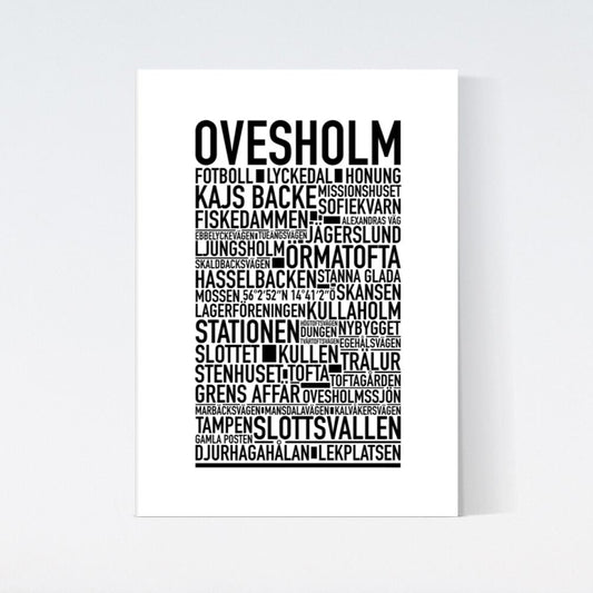Ovesholm Text Poster