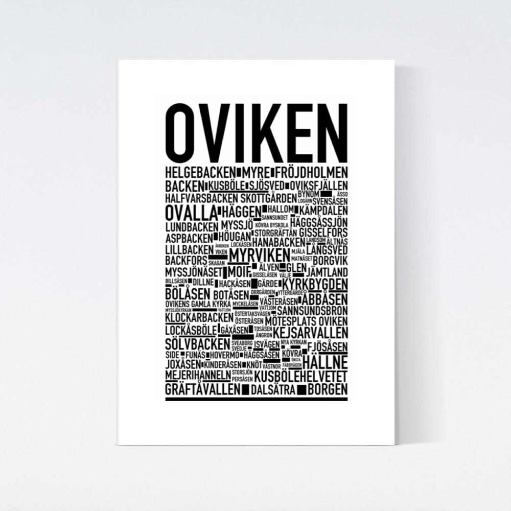 Oviken Text Poster