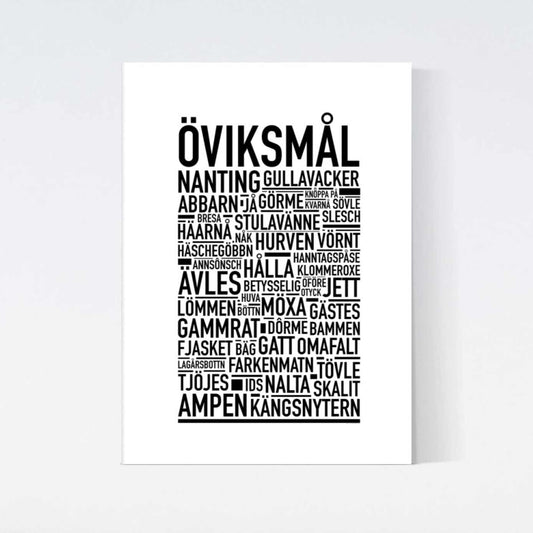 Öviksmål Dialekt Text Poster