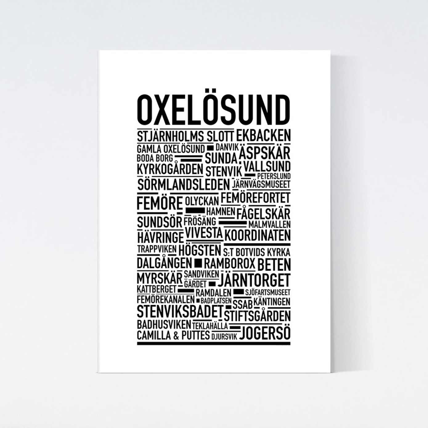 Oxelösund Text Poster