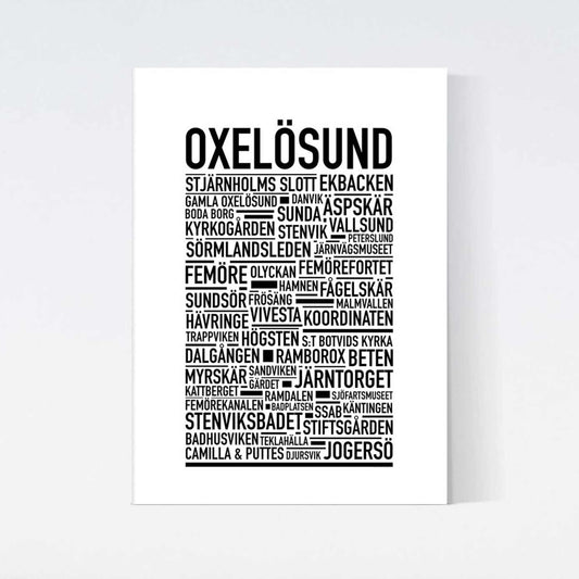 Oxelösund Text Poster