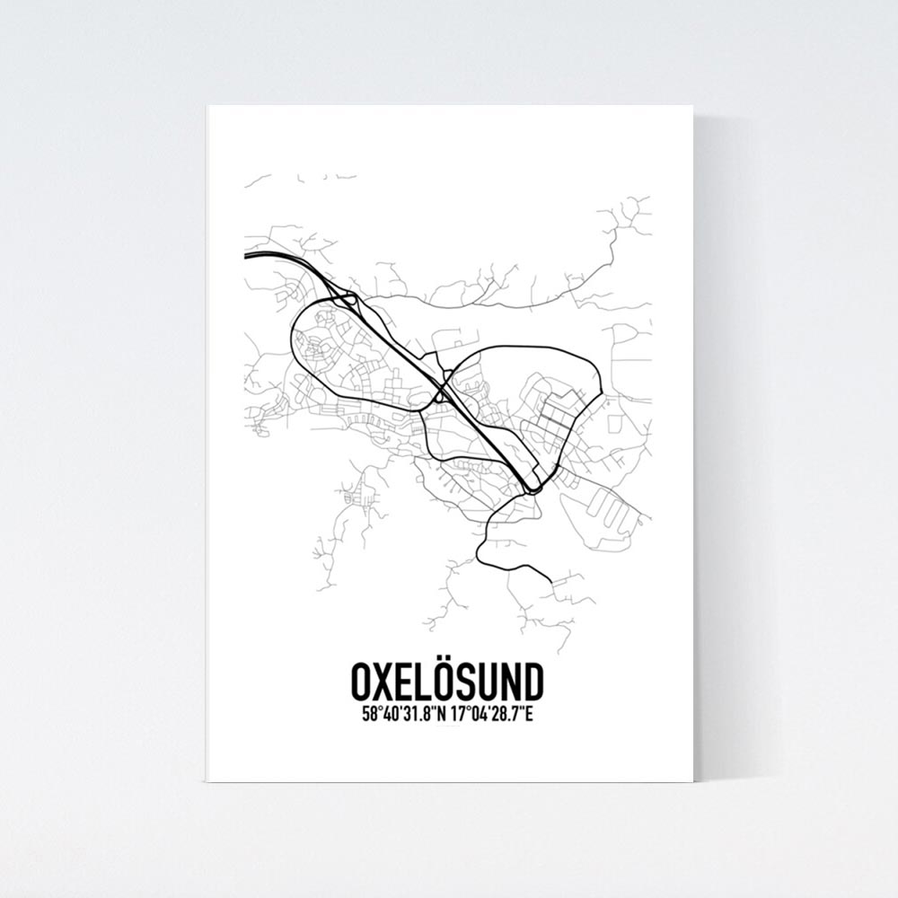 Oxelösund Karta Poster