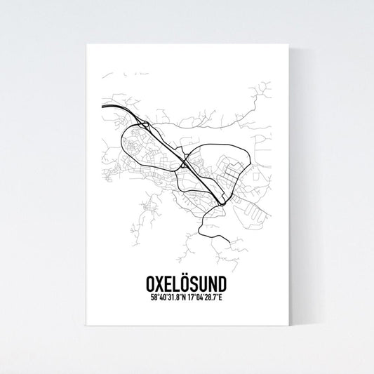 Oxelösund Karta Poster