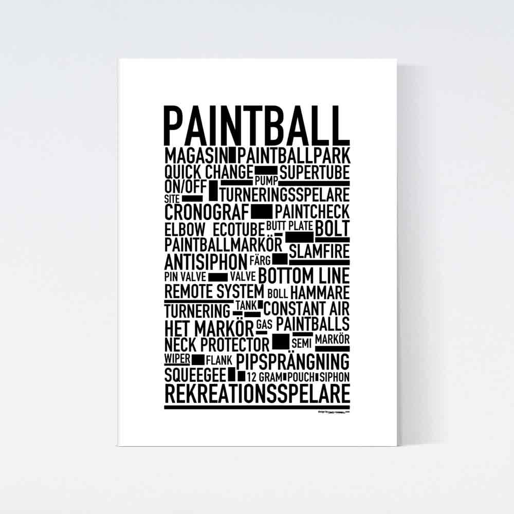 Paintball Text Poster