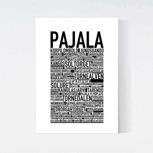 Pajala Text Poster