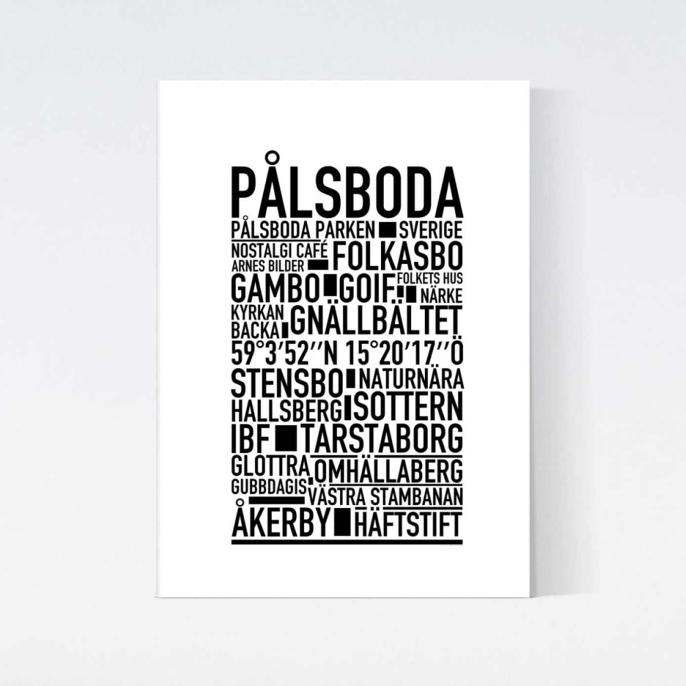 Pålsboda Text Poster