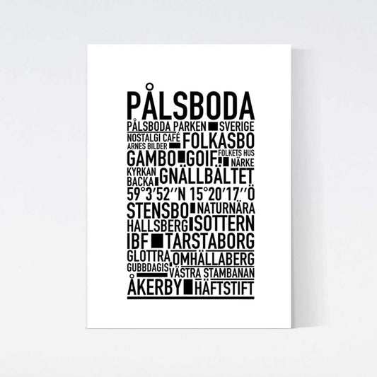 Pålsboda Text Poster