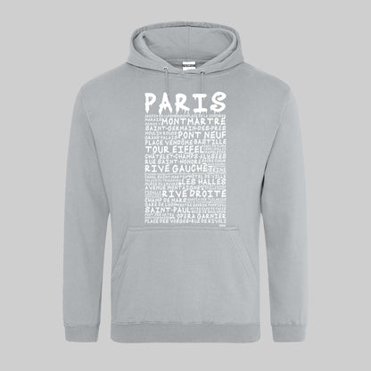 Paris Graffiti Text Hoodie