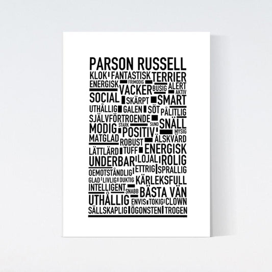 Parson Russell Terrier Text Poster